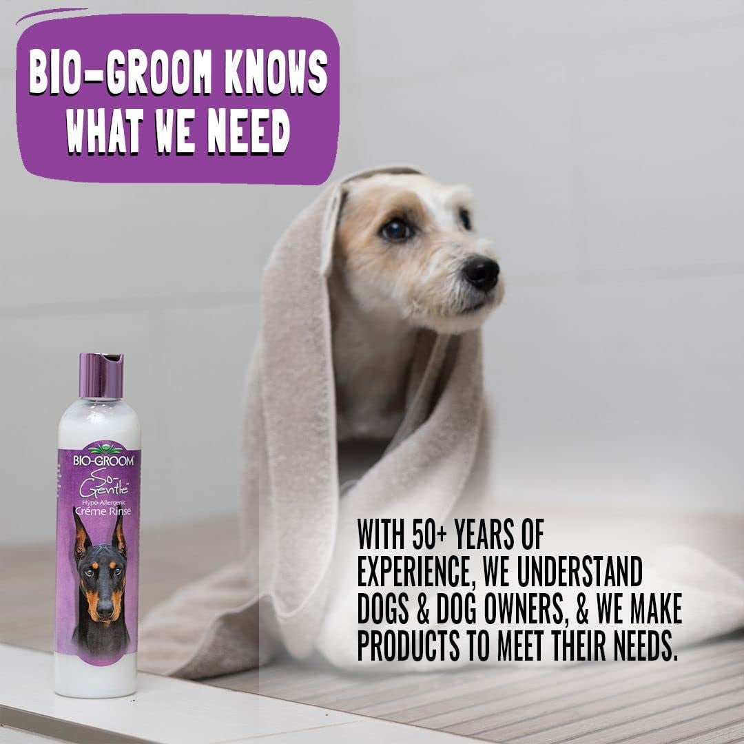 Silk Creme Rinse Dog Conditioner – Dog Bathing Supplies, Puppy Shampoo, Cat & Dog Grooming Supplies for Sensitive Skin, Cruelty-Free, Made in USA, Tearless Dog Products – 32 Fl Oz 1-Pack