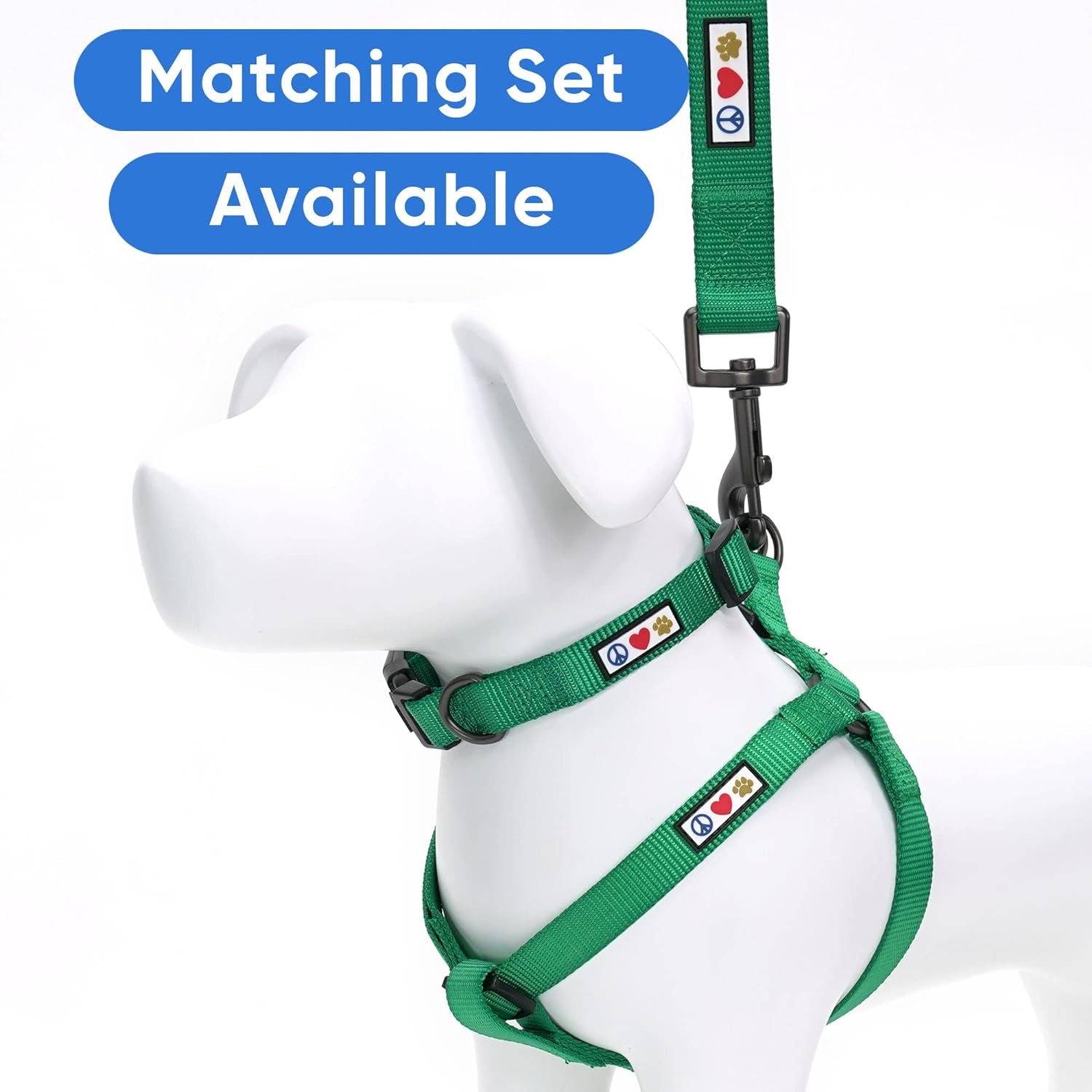 Pet Soft Adjustable Solid Color Nylon Puppy/Dog Collar Matching Leash and Harness Sold Separately