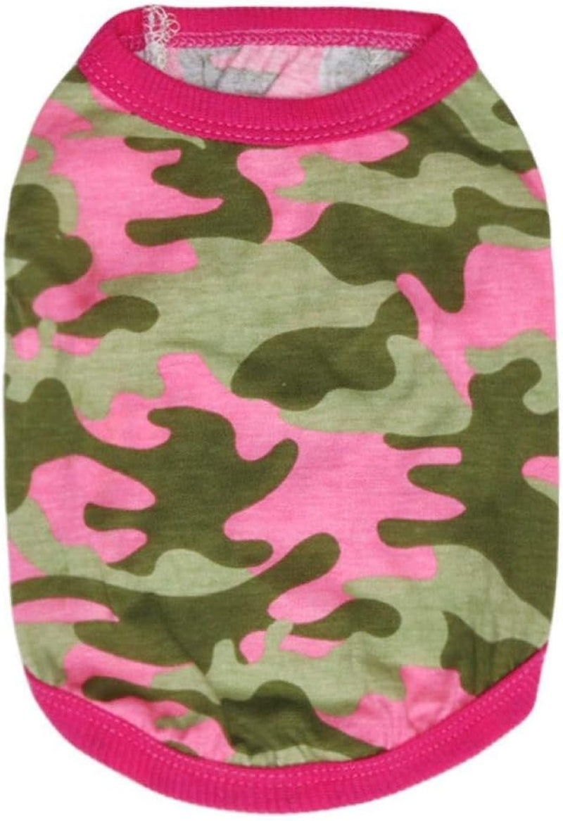 Pets Soft Summer Vest Dogs Tank Tops Puppy Shirts Cute Camo Doggie Apparel Small Medium Dogs Sweatshirt