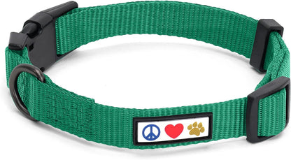 Pet Soft Adjustable Solid Color Nylon Puppy/Dog Collar Matching Leash and Harness Sold Separately